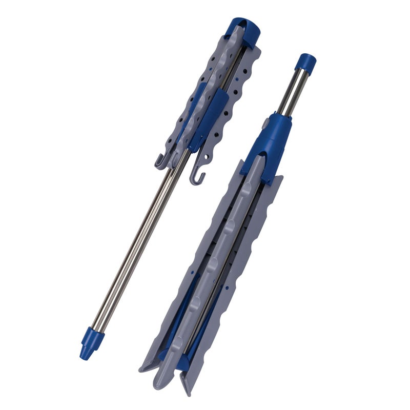 Household Essentials 5009-1 Collapsible Portable Indoor Tripod Clothes Drying Rack for Hanging Laundry | Silver and Blue Medium - Image 5